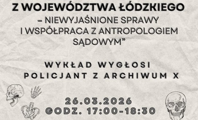 Plakat odnośnie wykładu 