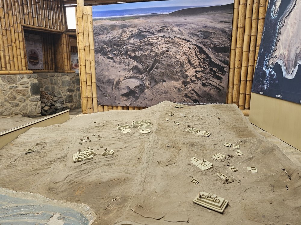 miniaturowa rekonstrukcja stanowiska archeologicznego