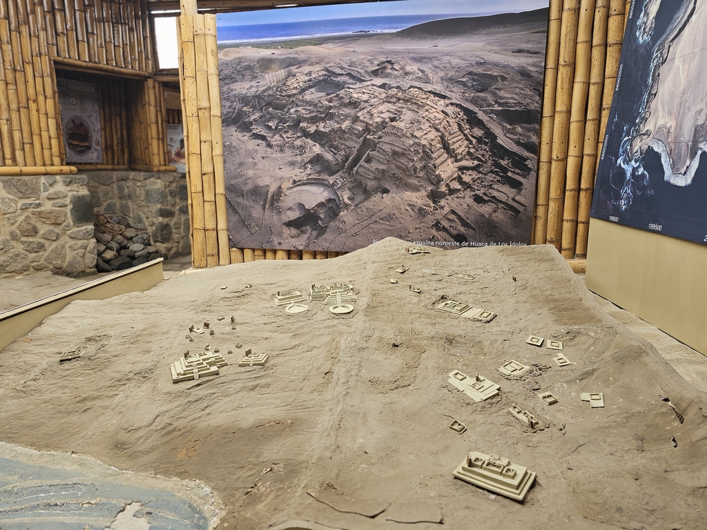 miniaturowa rekonstrukcja stanowiska archeologicznego